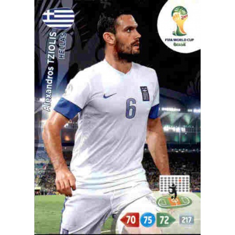 Alexandros Tziolis Hellas 183 Adrenalyn XL Brasil 2014