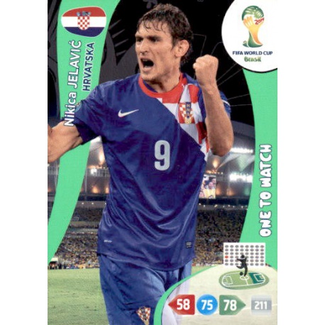 Nikica Jelavić One to Watch Hrvatska 201 Adrenalyn XL Brasil 2014