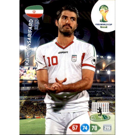 Karim Ansarifard Iran 206 Adrenalyn XL Brasil 2014