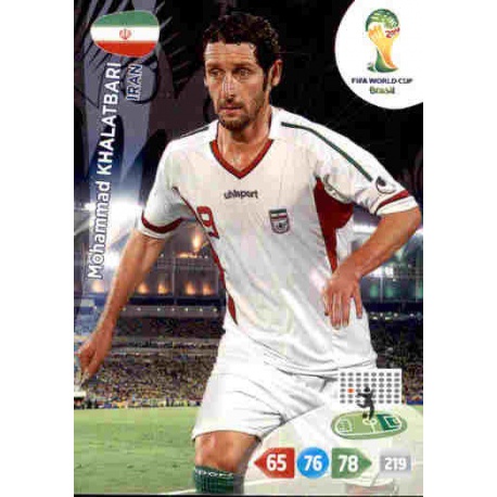 Mohammad Khalatbari Iran 207 Adrenalyn XL Brasil 2014