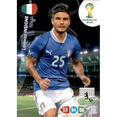 Lorenzo Insigne Italia 222 Adrenalyn XL Brasil 2014