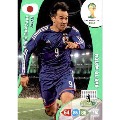 Shinji Okazaki One to Watch Japan 234 Adrenalyn XL Brasil 2014