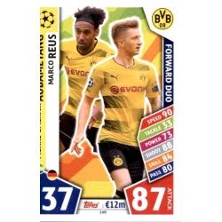 Aubameyang - Marco Reus - Forward Duo Borussia Dortmund 108 Match Attax Champions 2017-18