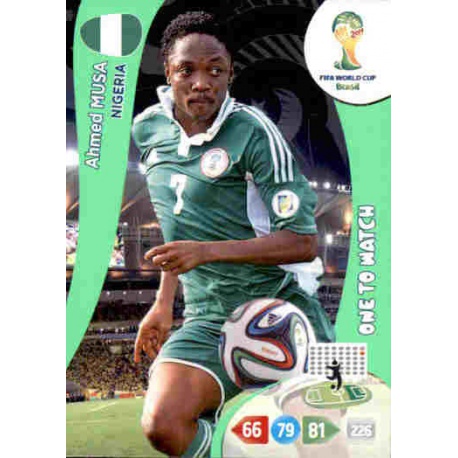 Ahmed Musa One to Watch Nigeria 266 Adrenalyn XL Brasil 2014