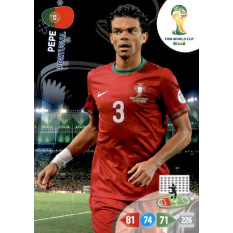 Pepe Portugal 270 Adrenalyn XL Brasil 2014