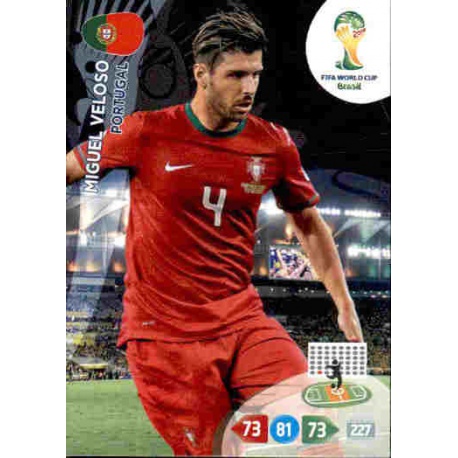 Miguel Veloso Portugal 275 Adrenalyn XL Brasil 2014