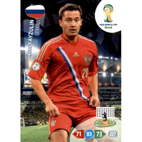 Viktor Fayzulin Russia 286 Adrenalyn XL Brasil 2014