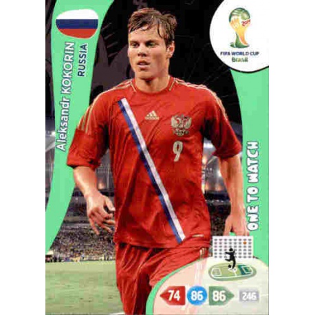 Aleksandr Kokorin One to Watch Russia 291 Adrenalyn XL Brasil 2014