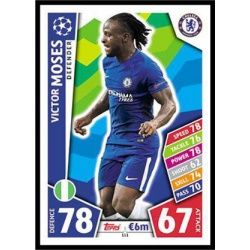 Victor Moses Chelsea 111 Match Attax Champions 2017-18