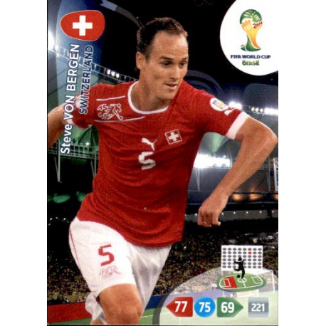Steve von Bergen Switzerland 295 Adrenalyn XL Brasil 2014