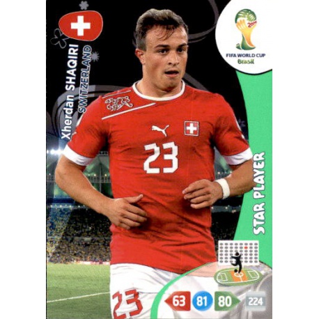 Xherdan Shaqiri Star Player Switzerland 300 Adrenalyn XL Brasil 2014