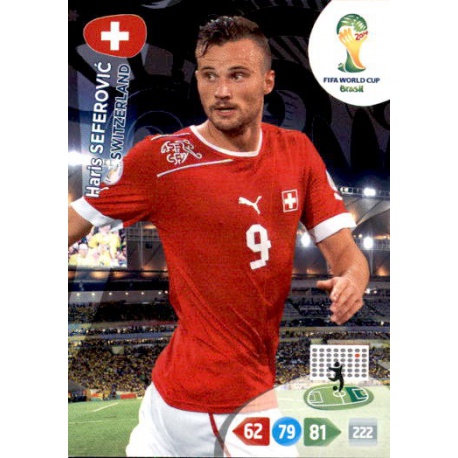 Haris Seferović Switzerland 302 Adrenalyn XL Brasil 2014