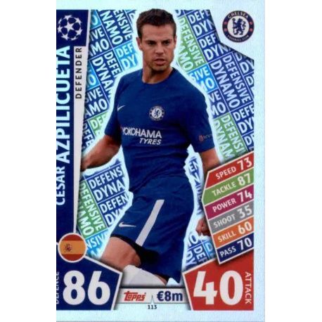 César Azpilicueta - Defensive Dynamo Chelsea 113 Match Attax Champions 2017-18