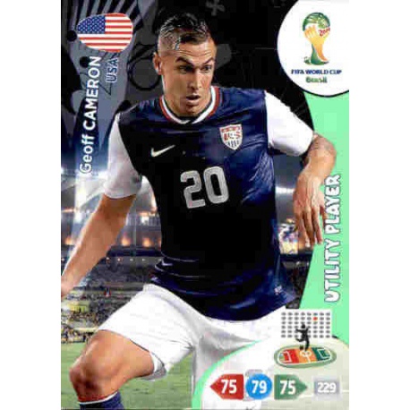 Geoff Cameron Utility Player USA 318 Adrenalyn XL Brasil 2014