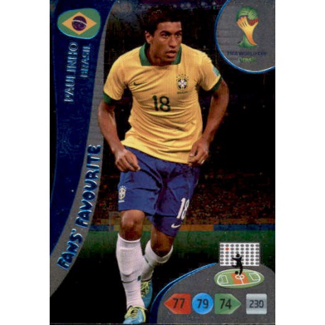 Paulinho Fan's Favourite Brasil 329 Adrenalyn XL Brasil 2014