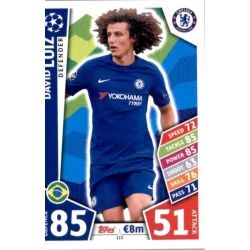 David Luiz Chelsea 115 Match Attax Champions 2017-18