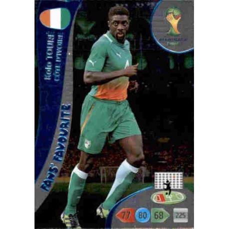 Kolo Touré Fan's Favourite Côte d'Ivoire 333 Adrenalyn XL Brasil 2014