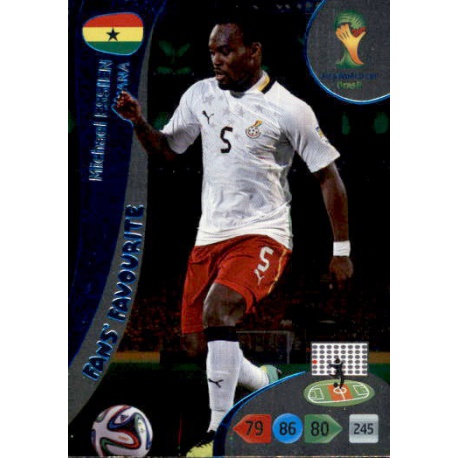 Michael Essien Fan's Favourite Ghana 339 Adrenalyn XL Brasil 2014