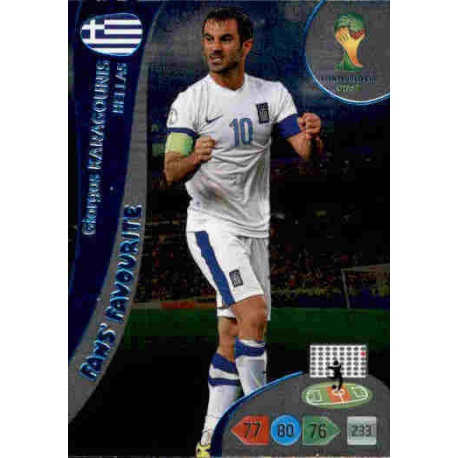 Giorgos Karagounis Fan's Favourite Hellas 340 Adrenalyn XL Brasil 2014