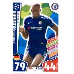 Antonio Rüdiger Chelsea 116 Match Attax Champions 2017-18