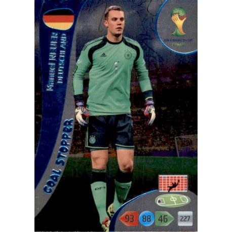 Manuel Neuer Goal Stopper Deutschland 355 Adrenalyn XL Brasil 2014