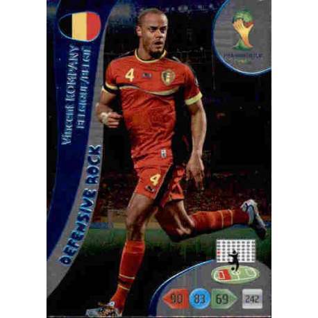Vincent Kompany Defensive Rock Belgique 362 Adrenalyn XL Brasil 2014