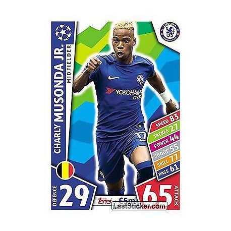 Charly Musonda Jr Chelsea 118 Match Attax Champions 2017-18
