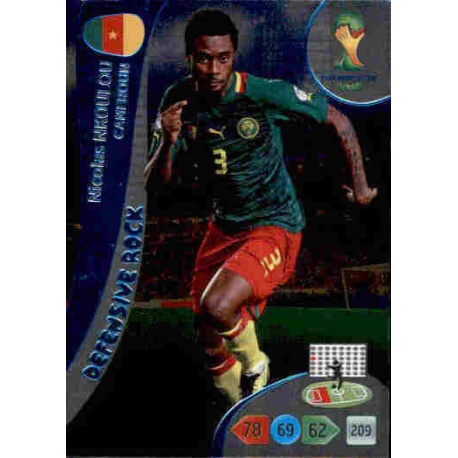 Nicolas Nkoulou Defensive Rock Cameroun 364 Adrenalyn XL Brasil 2014