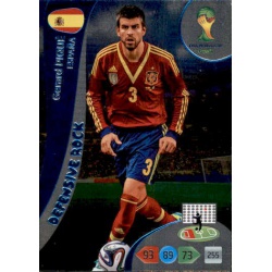Gerard Piqué Defensive Rock España 370 Adrenalyn XL Brasil 2014