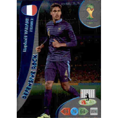 Raphaël Varane Defensive Rock France 371 Adrenalyn XL Brasil 2014