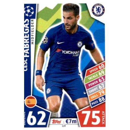 Cesc Fàbregas Chelsea 119 Match Attax Champions 2017-18