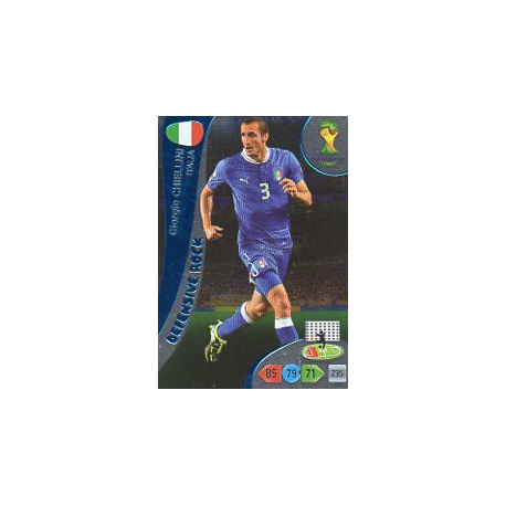 Giorgio Chiellini Defensive Rock Italia 374 Adrenalyn XL Brasil 2014
