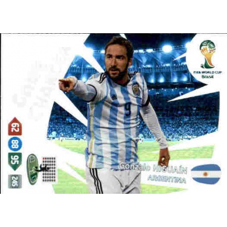 Gonzalo Higuaín Game Changer Argentina 388 Adrenalyn XL Brasil 2014