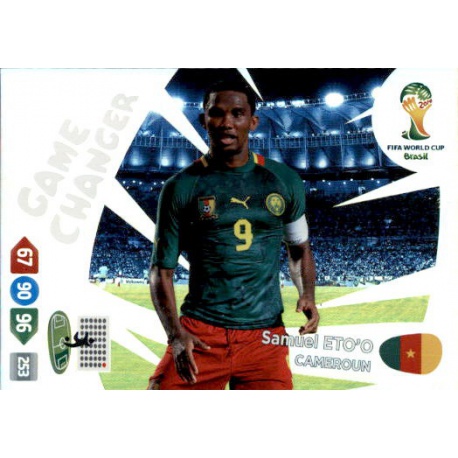 Samuel Eto'o Game Changer Cameroun 392 Adrenalyn XL Brasil 2014