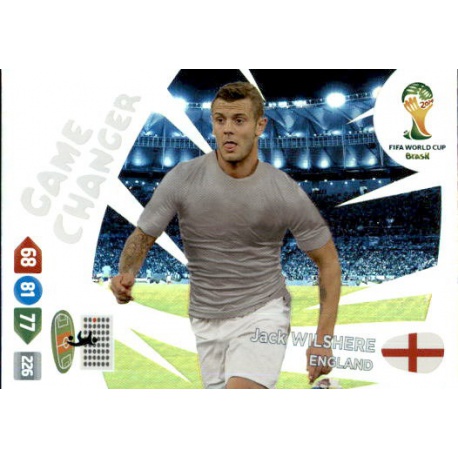 Jack Wilshere Game Changer England 396 Adrenalyn XL Brasil 2014