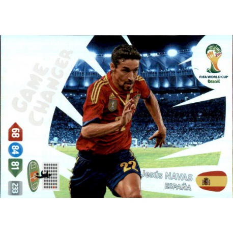 Jesús Navas Game Changer España 397 Adrenalyn XL Brasil 2014
