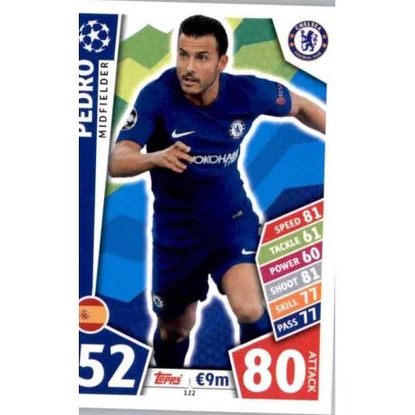 Pedro Chelsea 122 Match Attax Champions 2017-18