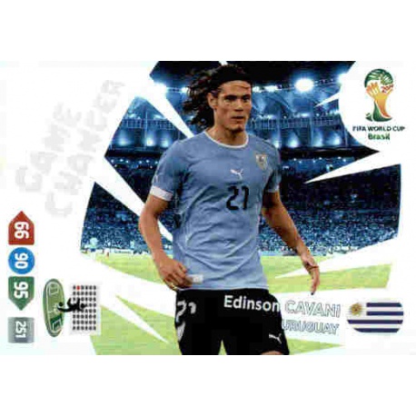 Edinson Cavani Game Changer Uruguay 405 Adrenalyn XL Brasil 2014