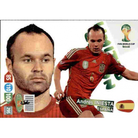 Andrés Iniesta Limited Edition España Adrenalyn XL Brasil 2014
