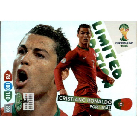 Cristiano Ronaldo Limited Edition Portugal Adrenalyn XL Brasil 2014