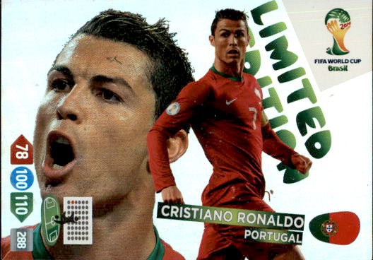 Sale Cards of Cristiano Ronaldo Limited Edition Portugal Panini