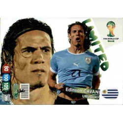 Edinson Cavani Limited Edition Uruguay Adrenalyn XL Brasil 2014