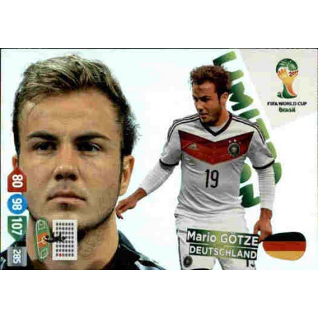 Mario Götze Limited Edition Deutschland Adrenalyn XL Brasil 2014