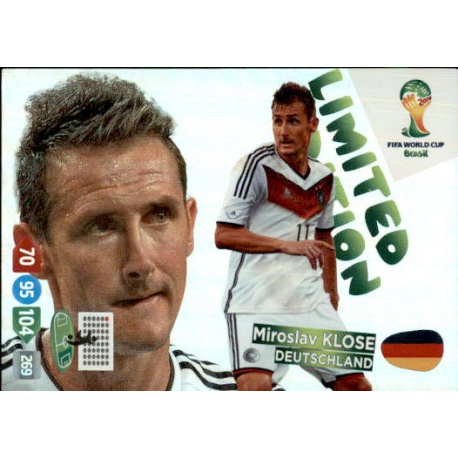 Miroslav Klose Limited Edition Deutschland Adrenalyn XL Brasil 2014