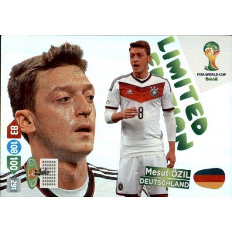 Mesut Özil Limited Edition Deutschland Adrenalyn XL Brasil 2014