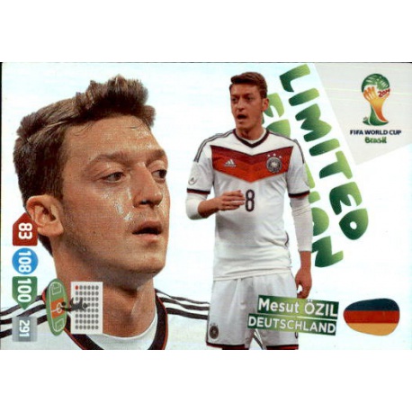 Mesut Özil Limited Edition Deutschland Adrenalyn XL Brasil 2014