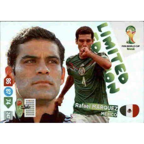 Rafael Márquez Limited Edition México Adrenalyn XL Brasil 2014