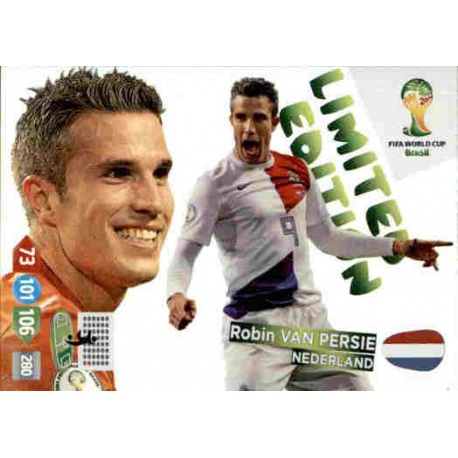 Robin van Persie Limited Edition Nederland Adrenalyn XL Brasil 2014