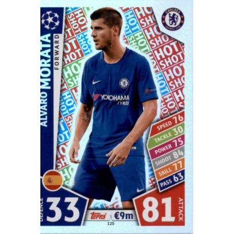 Álvaro Morata - Hot Shot Chelsea 125 Match Attax Champions 2017-18