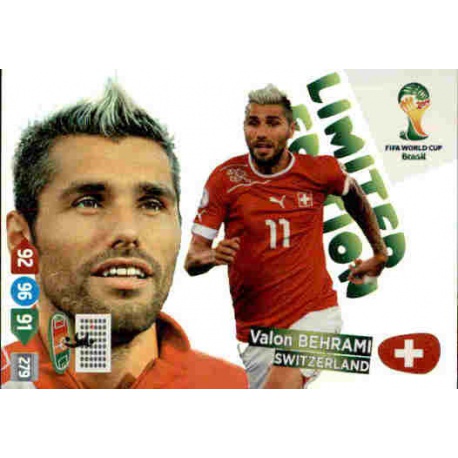 Valon Behrami Limited Edition Switzerland Adrenalyn XL Brasil 2014